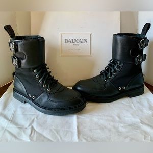 Balmain Rare/Limited Edition Double Zip Back Ranger Boots/Unisex - New/NeverWorn